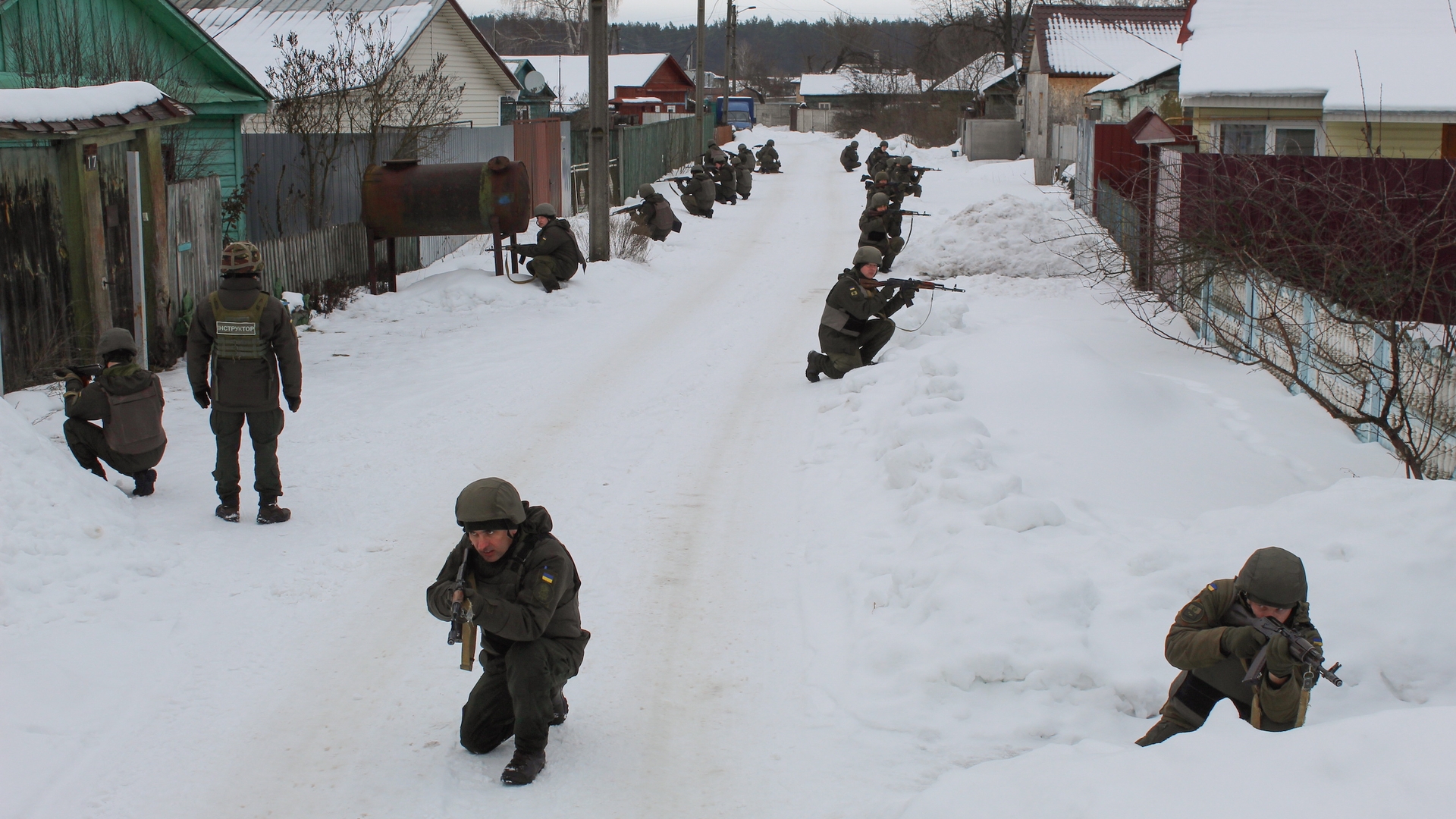 Ukrainian National Guard exercise