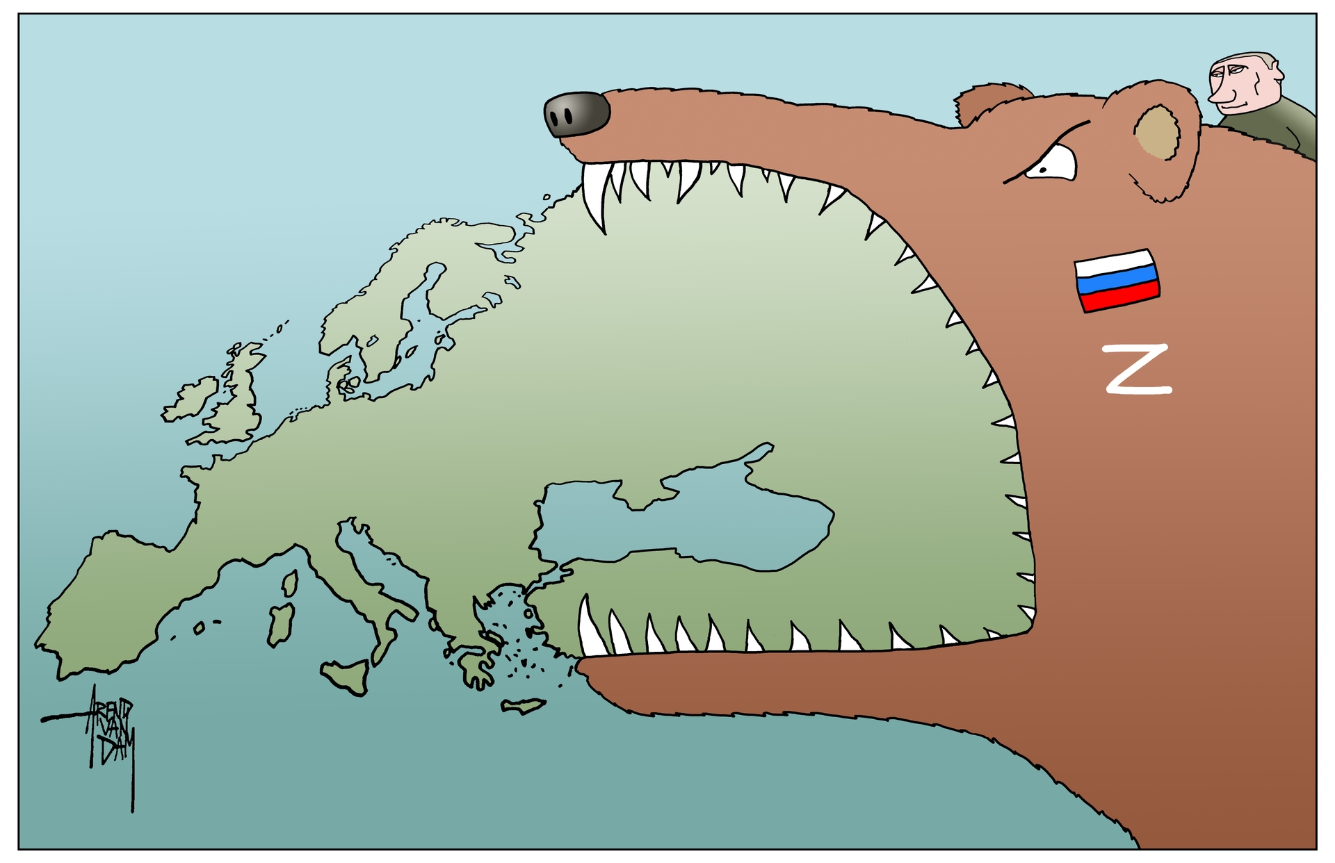 Afbeelding van Poetin hint op oorlog tegen Polen