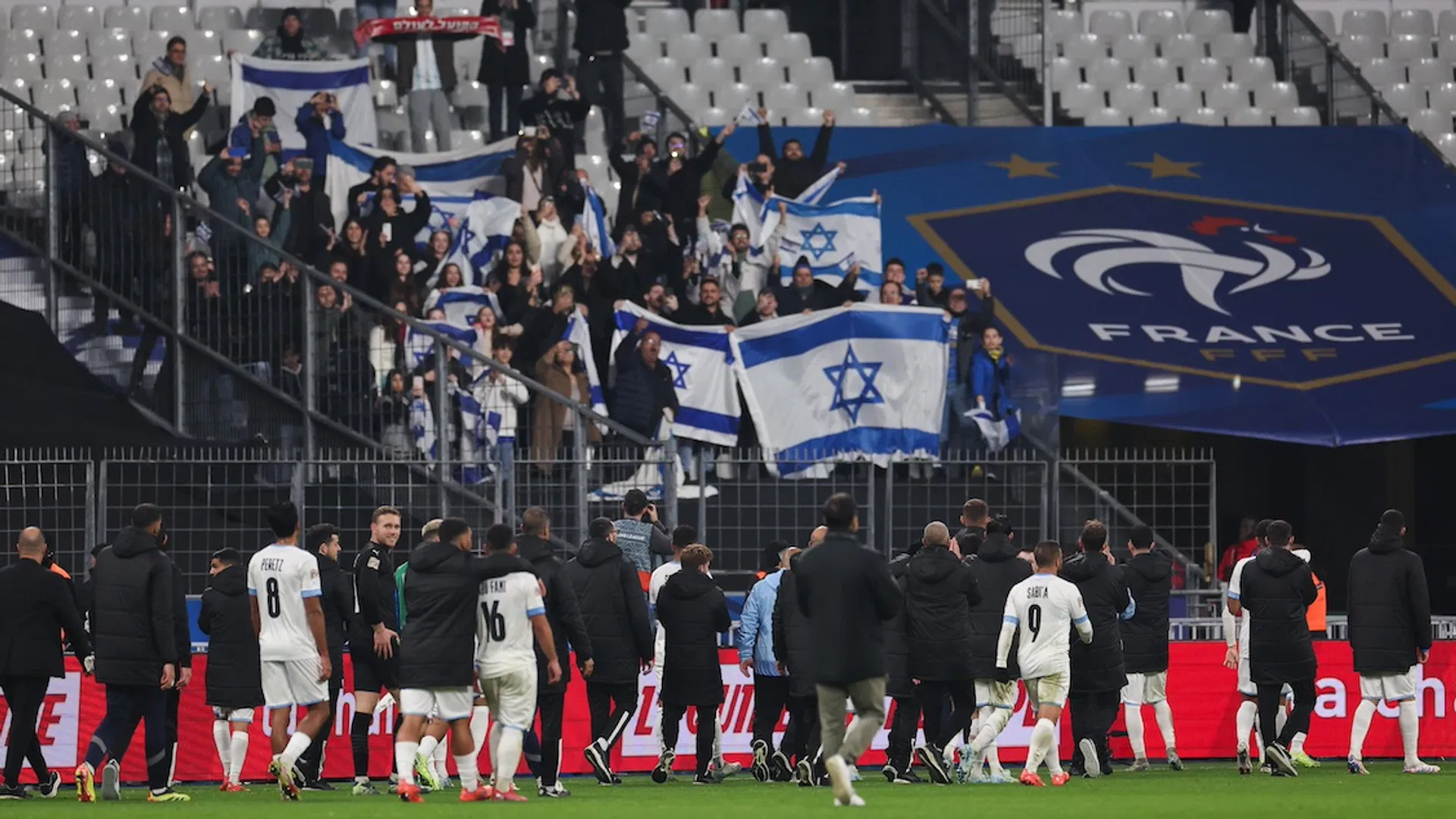 Afbeelding van Poging van Israëlische supporters om rellen uit te lokken in Parijs mislukt