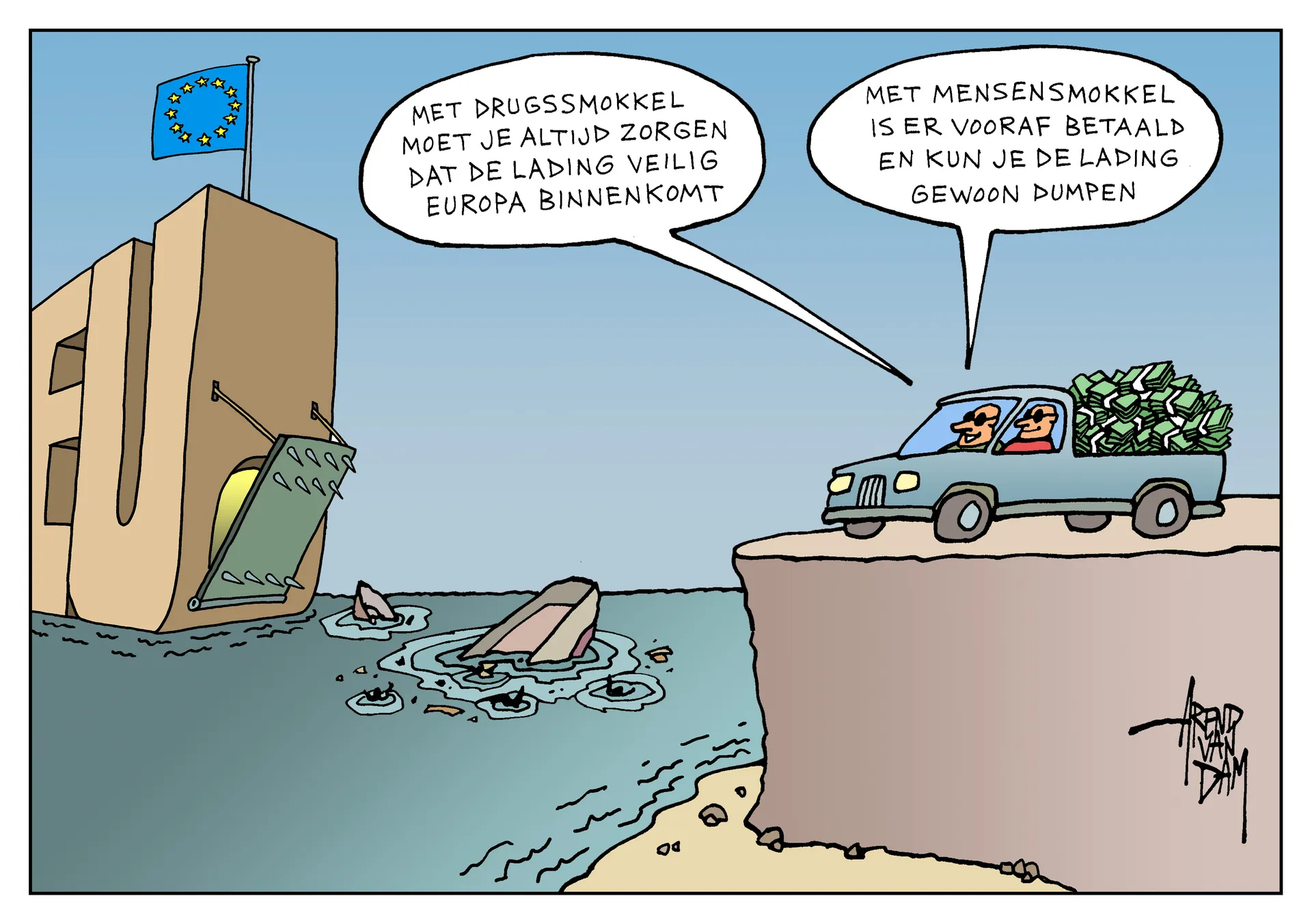 Afbeelding van Het verschil tussen drugs en vluchtelingen