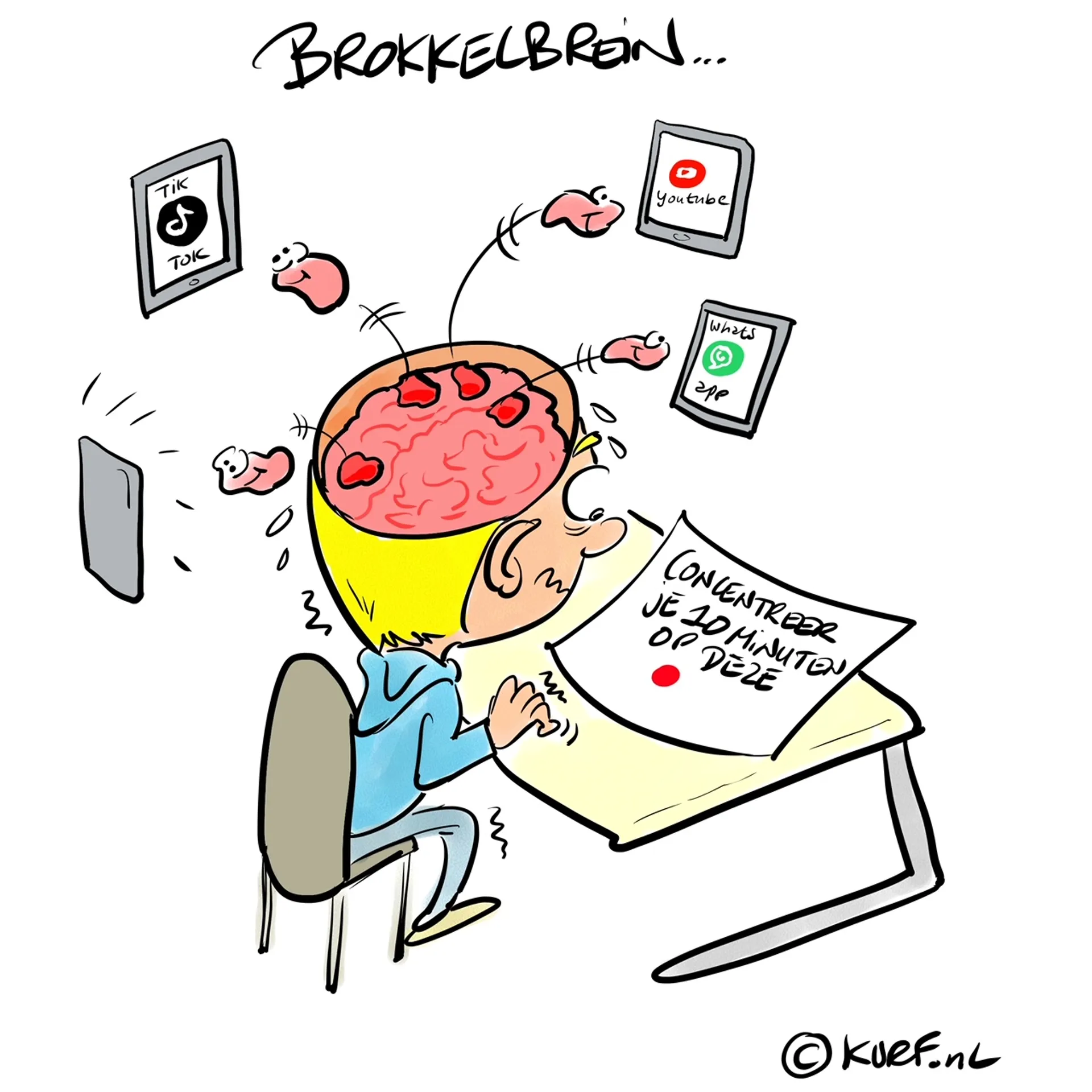 Afbeelding van Concentratievermogen van kinderen gesloopt door smartphones