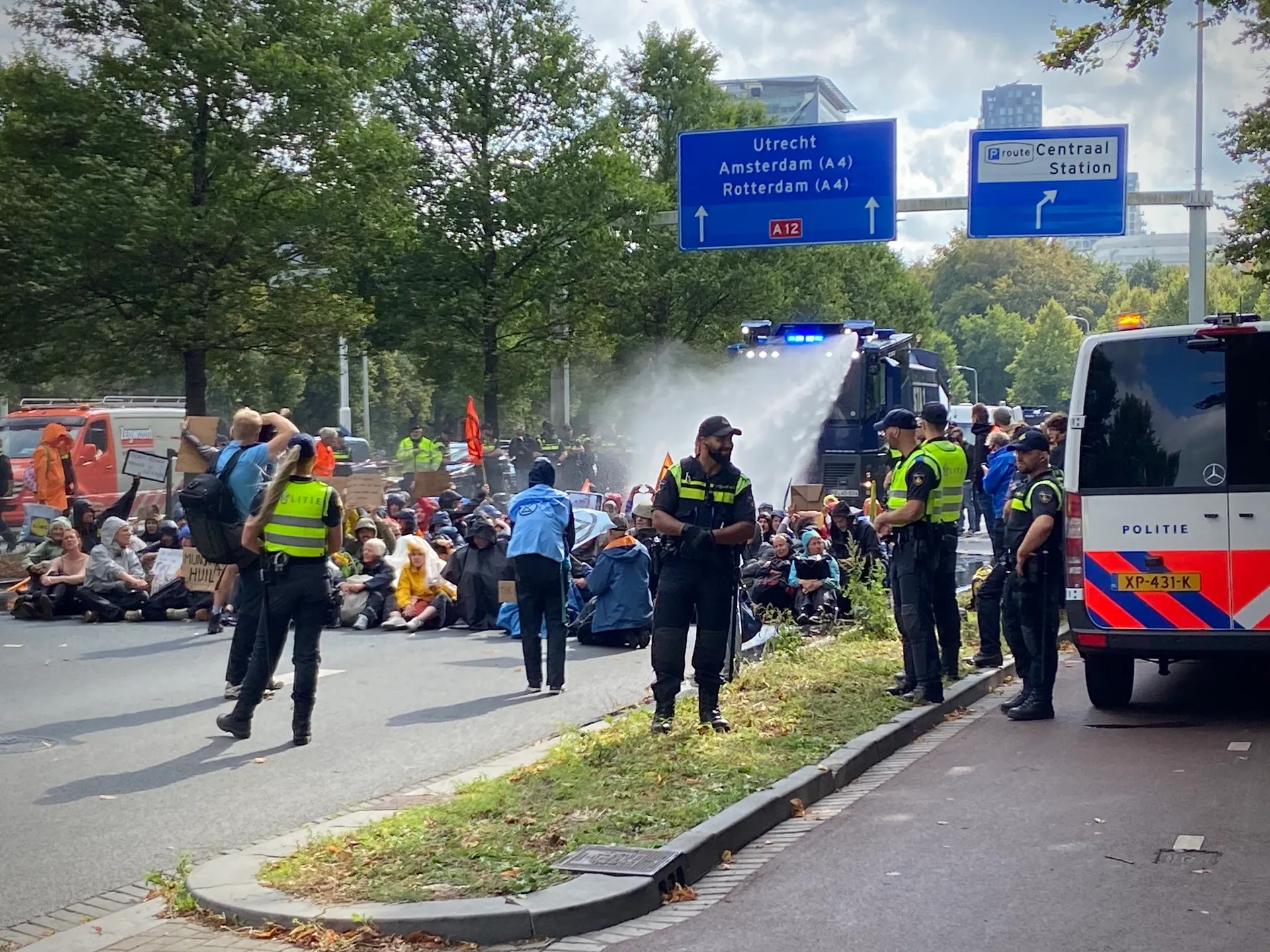 Afbeelding van Ik ging met een tegenstander naar de A12-blokkade van Extinction Rebellion