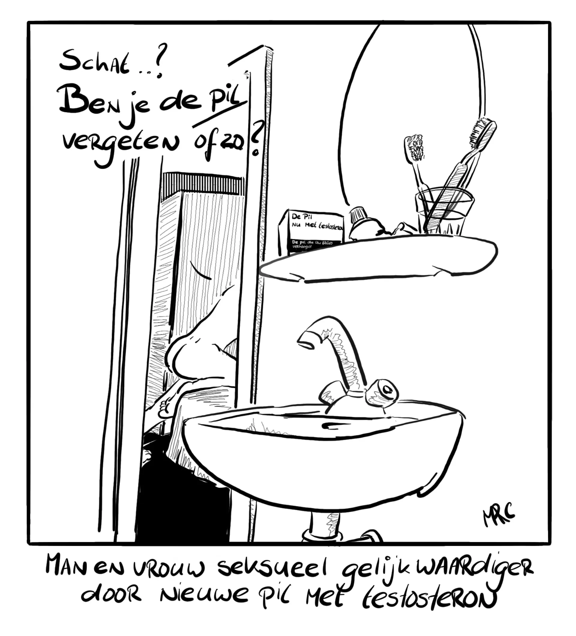 Afbeelding van De pil, nu met testosteron