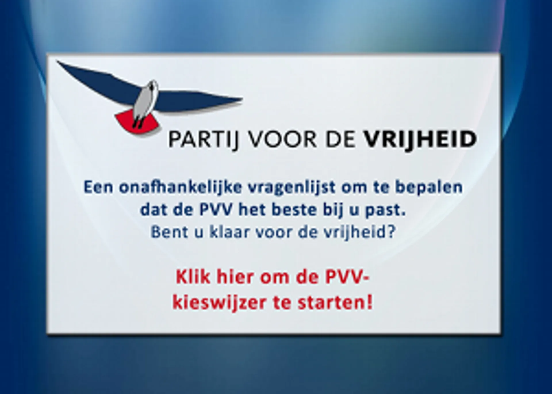 Hilarisch de PVVkieswijzer Joop BNNVARA