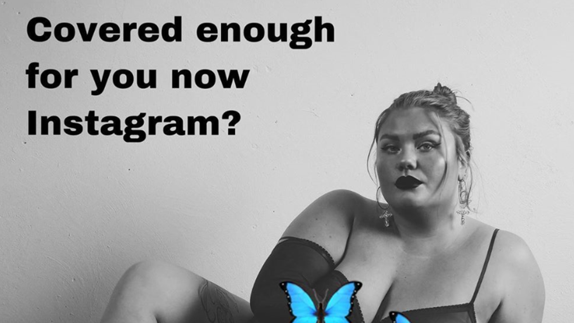 Afbeelding van Instagram verwijdert foto’s dik model, Facebook censureert bericht erover