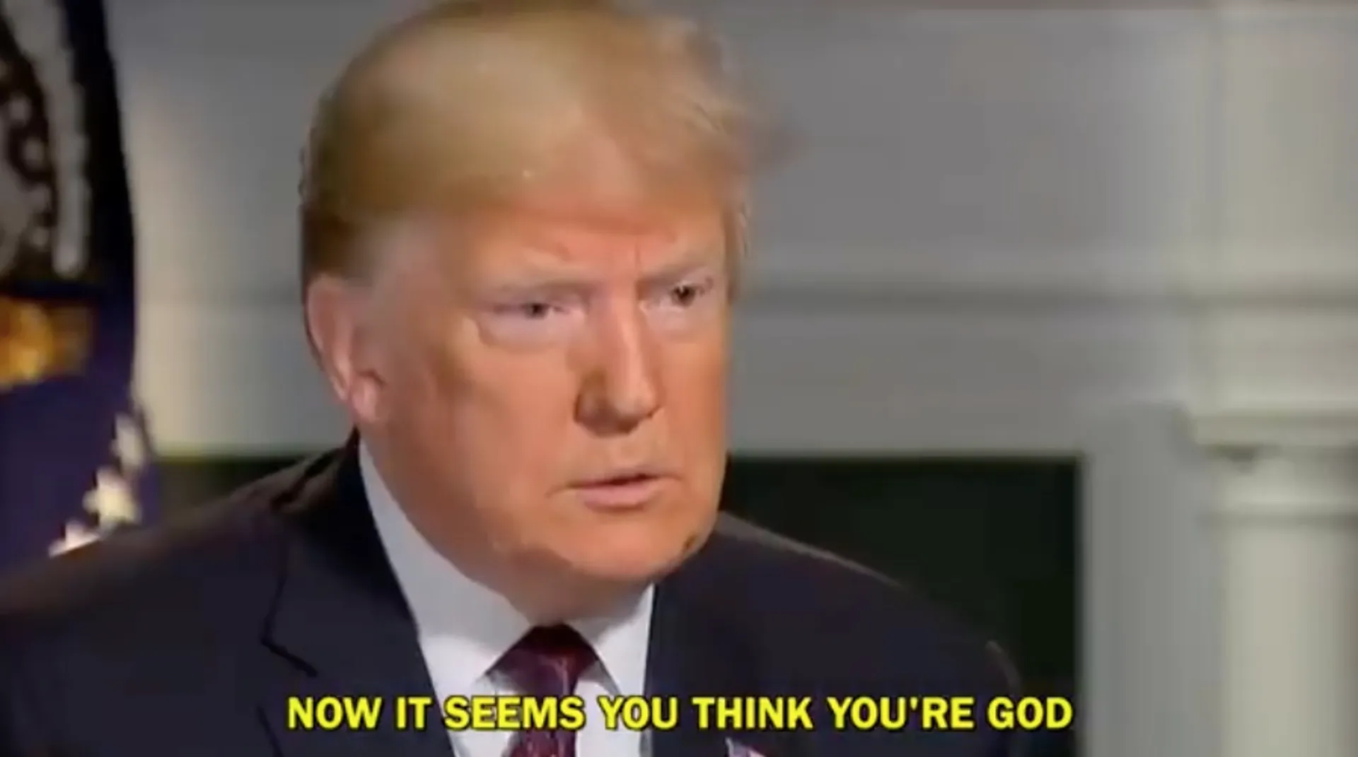 Afbeelding van Trump als Jezus uit die bekende musical