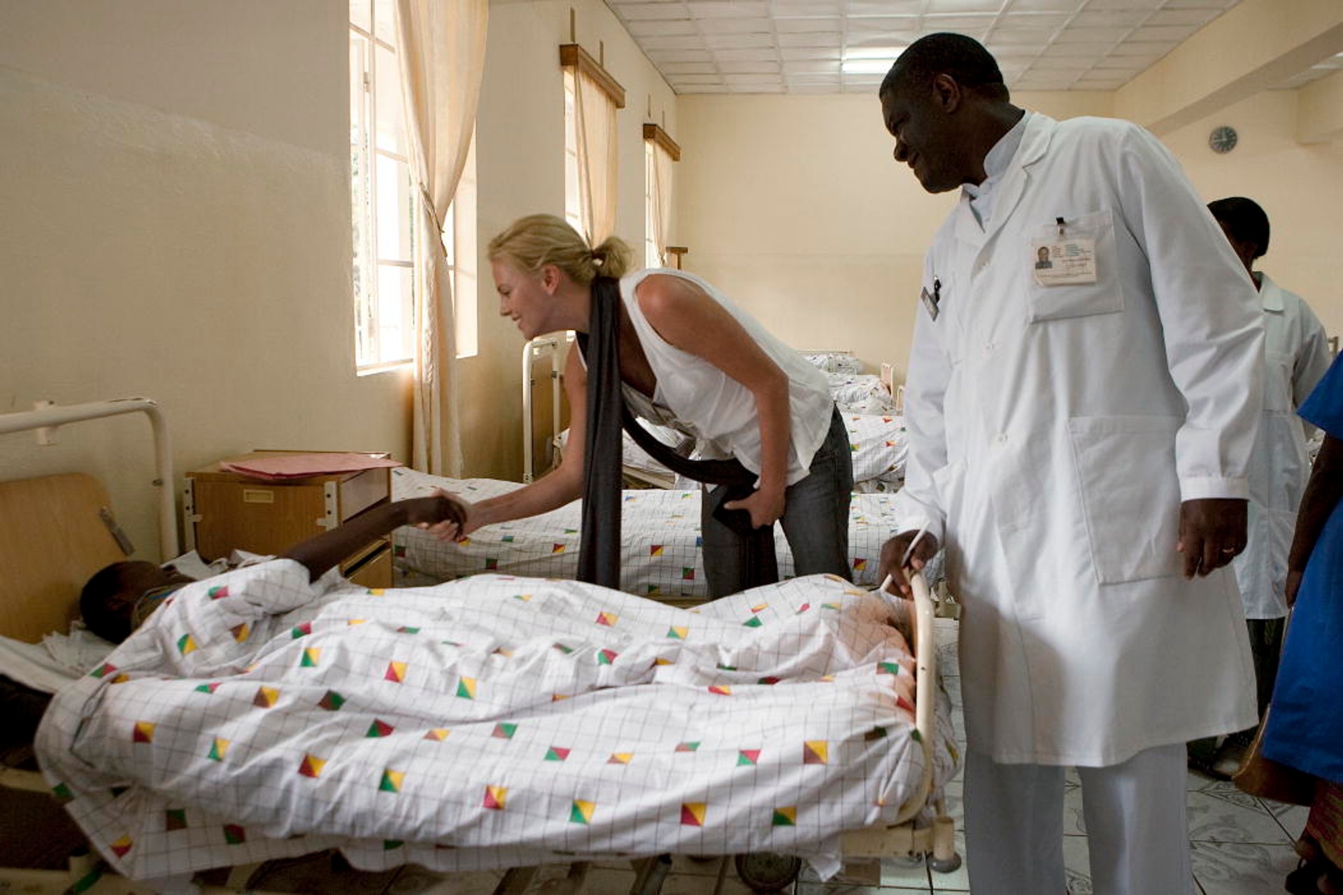 Charlize Theron Visits Hospital in DR Congo