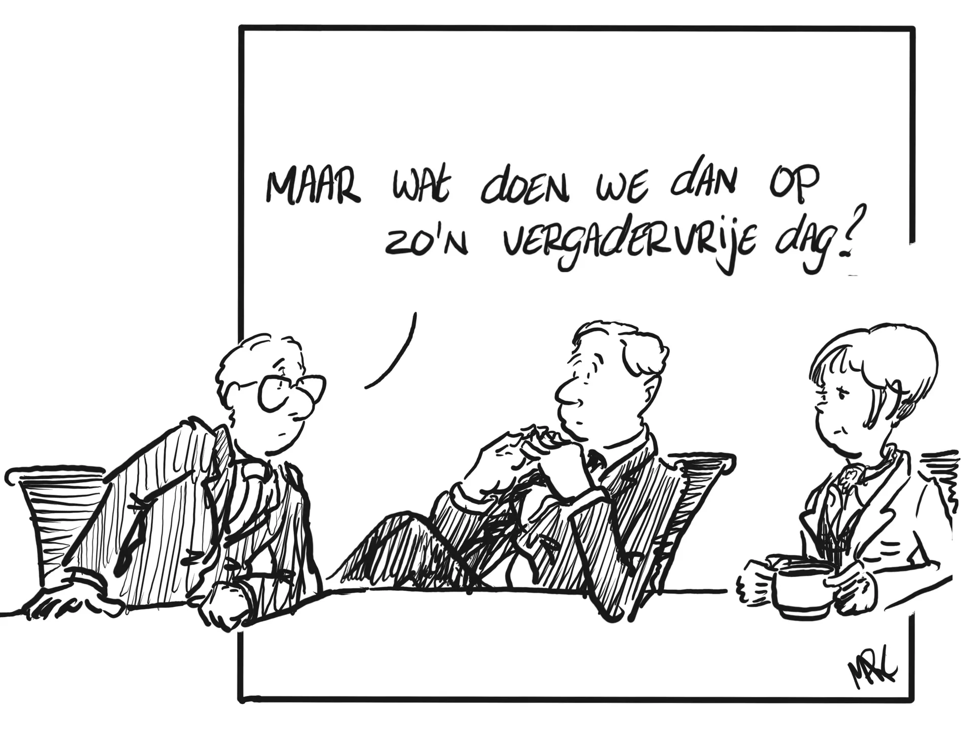 Nederlanders verslaafd aan vergaderen, vergadervrije dag moet helpen af