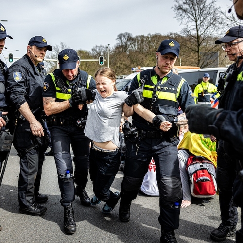 Greta Thunberg - opnieuw - opgepakt bij klimaatblokkade in Den Haag
