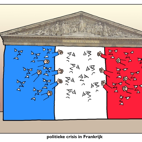 Franse conservatieve regeringscoalitie kan ieder moment vallen als extreemrechts steun intrekt