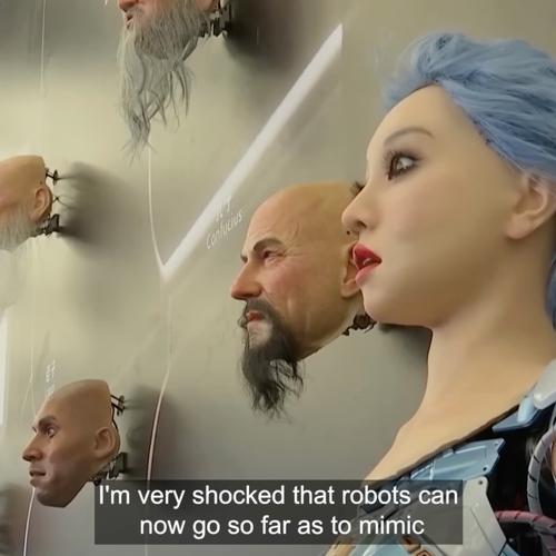 China toont robots die wel heel erg op mensen lijken en zelfs emoties tonen
