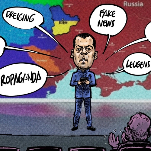 Poetin-vazal Medvedev wil Oekraïne opdelen en inlijven bij Russisch imperium