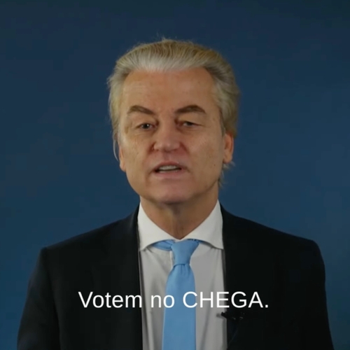 Wilders roept Portugese kiezers op te stemmen op extreemrechtse partij