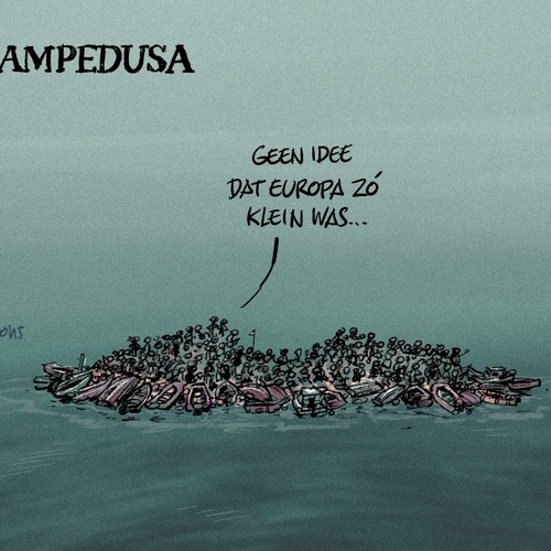 Lampedusa zit helemaal vol en Europa doet niks