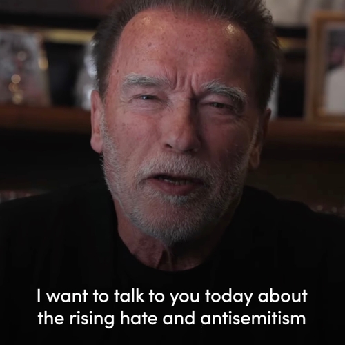 Arnold Schwarzenegger richt zich tot haters en antisemieten