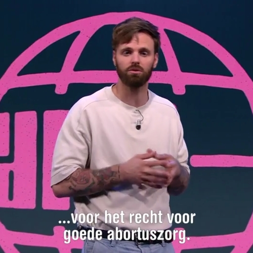 Afbeelding van Sponsor ook een anti-abortusdemonstrant voor het goede doel