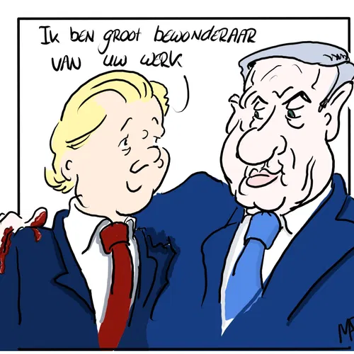 Fanboy Wilders ontmoet Netanyahu