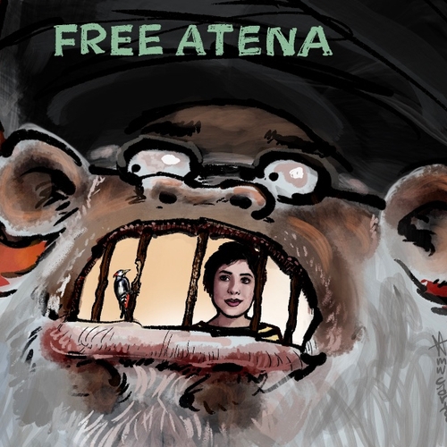 Regime Iran zet cartoonist Atena Farghadani weer gevangen
