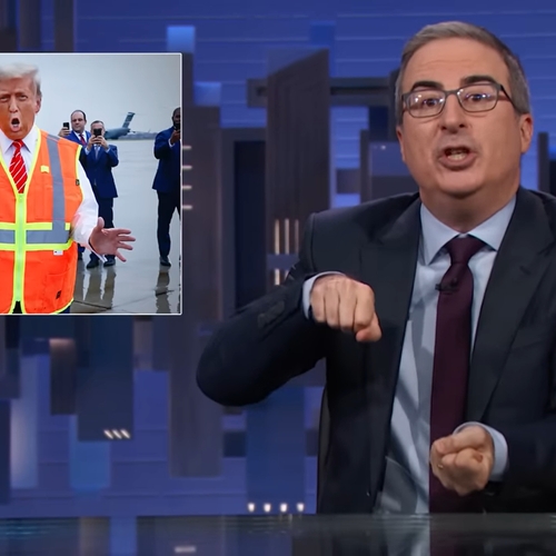 John Oliver vecht tegen zijn tranen als hij uitlegt waarom Kamala Harris moet winnen