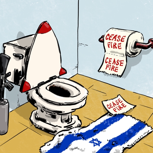 Israël heeft schijt aan een staakt-het-vuren