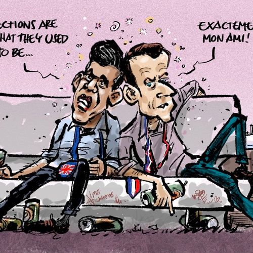 Ook Sunak en Macron gokten verkeerd