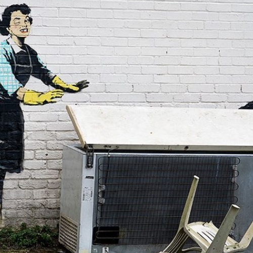 Afbeelding van Banksy vraagt op Valentijnsdag aandacht voor huiselijk geweld
