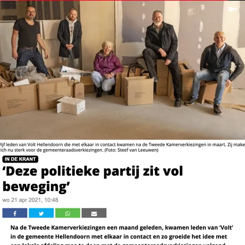 De Volt-Files: De eerste Volt-afdeling is wegens te veel enthousiasme alweer opgeheven