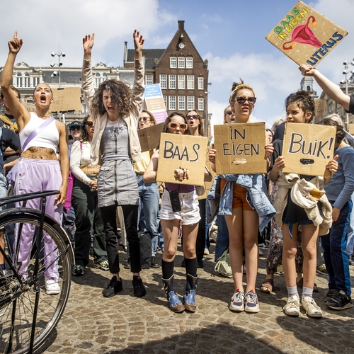 Afbeelding van Baas in eigen buik: demonstratie in Amsterdam voor recht op abortus