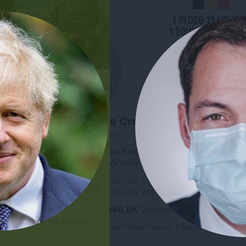Belgische premier De Croo wijst pochende Boris Johnson erop dat vaccin Europees is