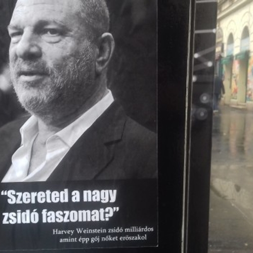 Afbeelding van Weer antisemitische posters in Hongarije, nu met Weinstein