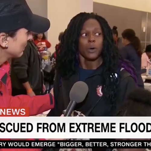 Orkaanslachtoffer Houston leest CNN stevig de les over verslaggeving