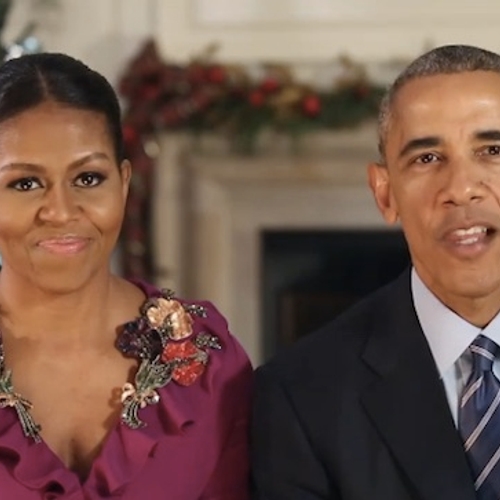 Laatste kerstspeech Obama's: het was een eer president en First Lady te zijn