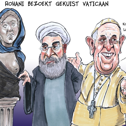 Komt een Iraanse president bij de paus...