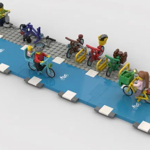 Statenlid D66 voert campagne voor fietsvriendelijke Lego-stad