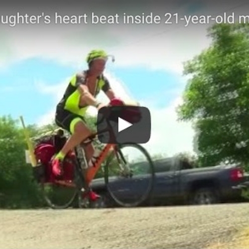 Afbeelding van Vader fietst 2000 km om hart van zijn dochter te horen kloppen in lichaam jongeman
