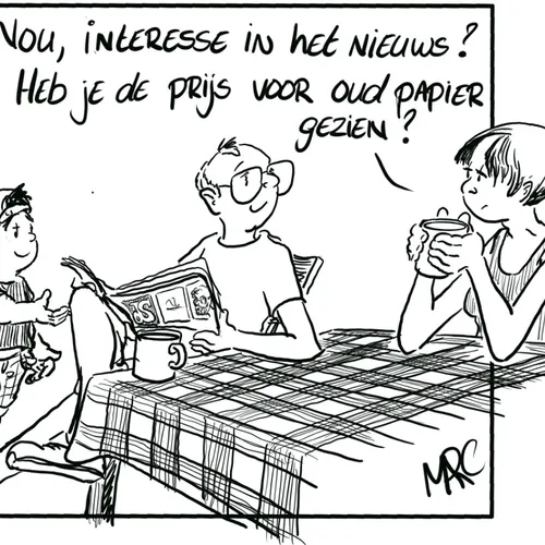 Prijs van oud papier meer dan verdubbeld