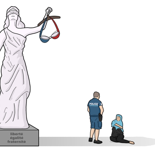 Vrouwe Justitia in Frankrijk