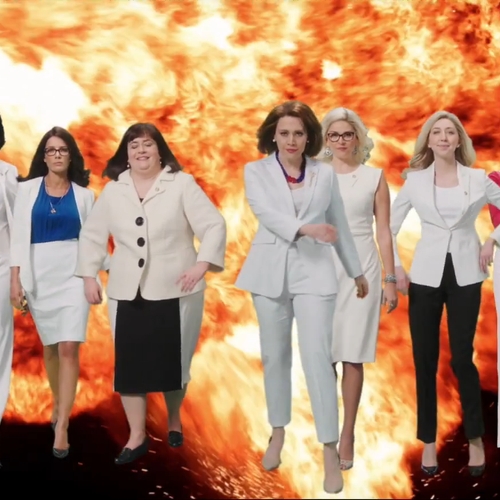 SNL parodieert Charlie's Angels met the Women of Congress in White