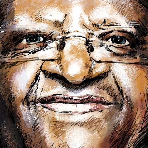 Afbeelding van Desmond Tutu, de zachte strijder