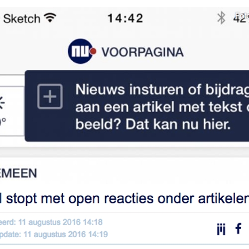 Nu.nl stopt met publiceren van reacties onder artikelen