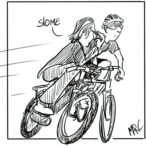 Afbeelding van Ruzie op het fietspad