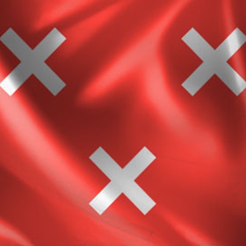 Afbeelding van De Bredase vlag is een bescheten doek