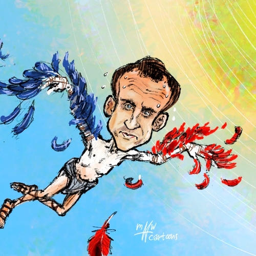 Hoogmoed Macron bestraft