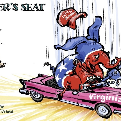Joe Biden niet blij met verlies Virginia