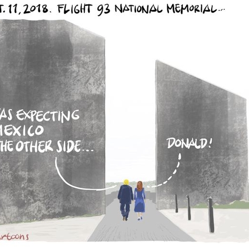 Trump bij herdenking 9/11