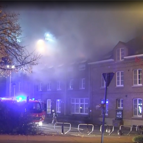 Brandstichting in toekomstig Belgisch asielzoekerscentrum