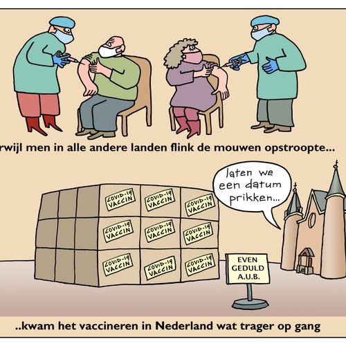 Het vaccineren in Nederland kwam wat later op gang
