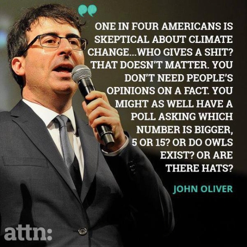 John Oliver over klimaatwetenschap