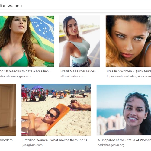 Google Images bevestigt vooroordelen over Thaise en Braziliaanse vrouwen