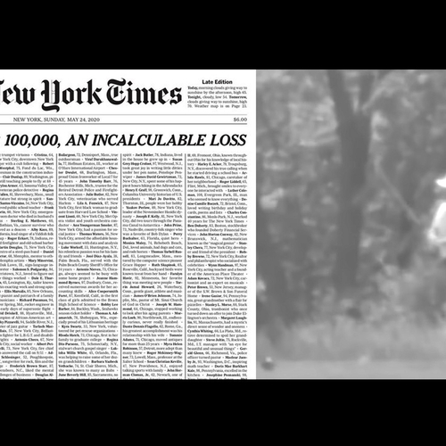 New York Times eert coronadoden, Trump hervat golfen